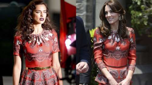 Ιρίνα Σάικ και Κέιτ Μίντλετον με το ίδιο ακριβώς σύνολο-βρείτε τις διαφορές