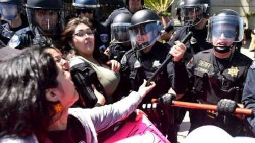 Νέα επεισόδια και συλλήψεις σε διαδήλωση κατά του Τραμπ στο Σαν Φρανσίσκο