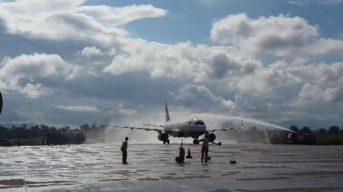 Η British Airways έφτασε...πανηγυρικά στην Καλαμάτα: δείτε εικόνες &amp; video