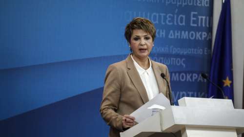 Η Γεροβασίλη δεν βλέπει να επίκειται ανασχηματισμός στο άμεσο διάστημα