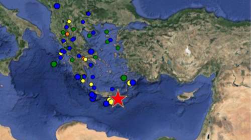 Σεισμός 5,5 Ρίχτερ ταρακούνησε την Κρήτη