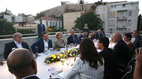 Το δείπνο στον Μανουέλ Βαλς στο Μουσείο της Ακρόπολης