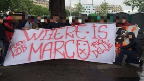 Euro: Προκλητικό πανό Τούρκων για δολοφονημένο Σέρβο