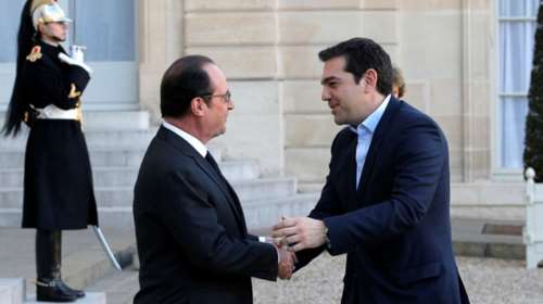 Πρόσκληση Ολάντ σε Τσίπρα για τη σύνοδο των ηγετών των σοσιαλιστών