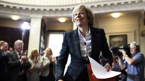 Το πρώτο βήμα για την πρωθυπουργία της Βρετανίας έκανε η Τερέσα Μέι