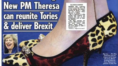 Sun: Αγόρια... ήρθαν τα τακούνια. Τα τιγρέ παπούτσια της «Μάγκι» Μέι