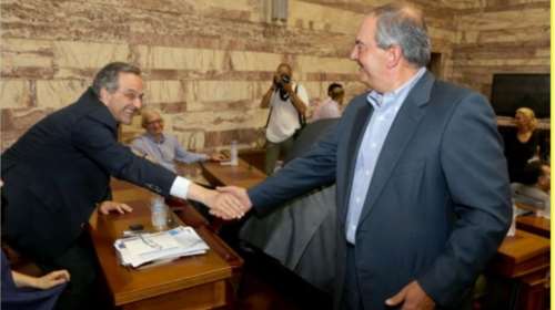 Η συνάντηση Καραμανλή- Σαμαρά στα ορεινά της Κ.Ο της ΝΔ