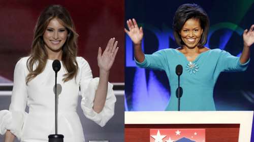 Όταν η Μελάνια Τραμπ αντιγράφει την Μισέλ Ομπάμα