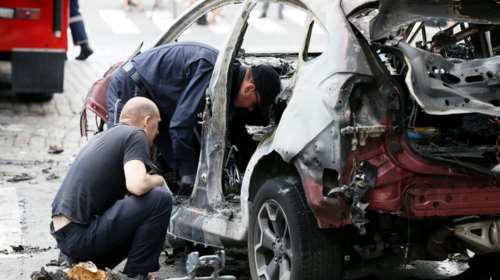 Η στιγμή της έκρηξης στο αυτοκίνητο ουκρανού δημοσιογράφου-βίντεο