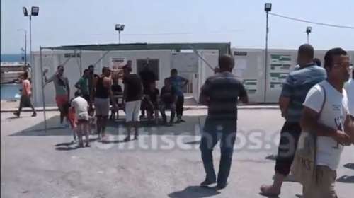 Ξεσηκώθηκαν οι Ιρακινοί πρόσφυγες στη Σούδα της Χίου