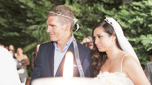 Δείτε εικόνες από τον γάμο του Σπύρου Γιαννιώτη με την καλλονή σύζυγό του