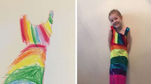 Yπέροχη ιδέα: Στέλνεις τη ζωγραφιά του παιδιού σου και την κάνουν ρούχο