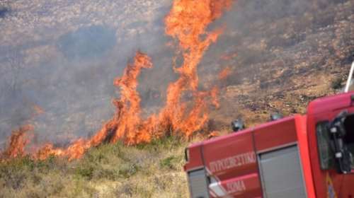 Μάχη με τις φλόγες στη Νεμέα - Σε εξέλιξη πυρκαγιά
