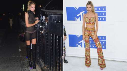 Η ντροπιαστική εικόνα μοντέλου στα βραβεία MTV - πώς μπήκε και πώς βγήκε