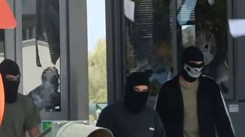 Βίντεο από την επίθεση του Ρουβίκωνα στα διόδια στο Κιάτο