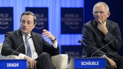 Σόιμπλε:Για το γερμανικό πλεόνασμα φταίει ο...Ντράγκι