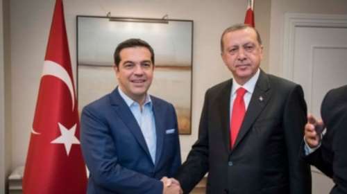 Καμία ελληνική σημαία στη συνάντηση Τσίπρα Ερντογάν