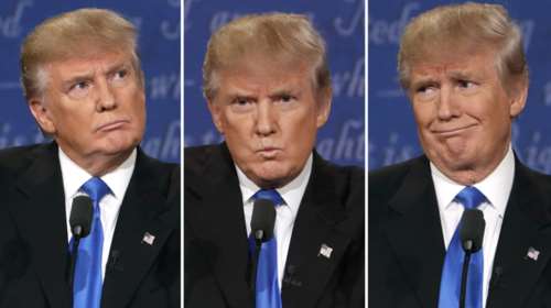 Τα 12 πρόσωπα του Τραμπ: Οι γκριμάτσες του στο debate [ΕΙΚΟΝΕΣ]