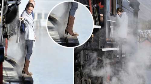 Παραλίγο να πέσει στο παγωμένο ποτάμι η Κέιτ Μίντλετον [Εικόνες]