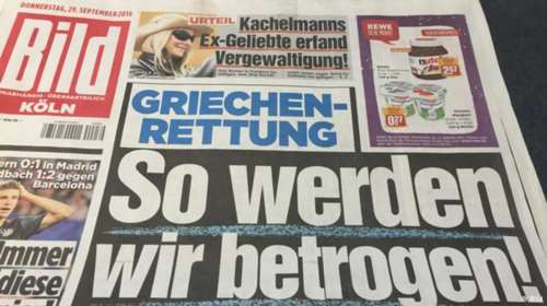 Bild: Μας εξαπατούν με τη διάσωση της Ελλάδας