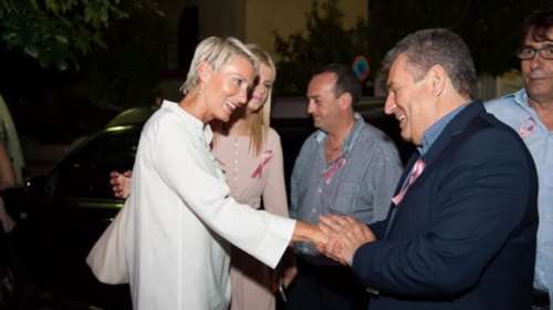 Η δημόσια εμφάνιση της Νατάσας Παζαϊτη για καλό σκοπό - δείτε φωτό -