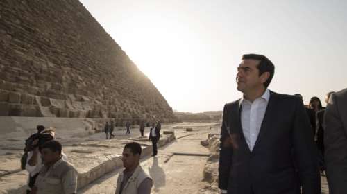 Ο Τσίπρας στις Πυραμίδες- ΦΩΤΟ