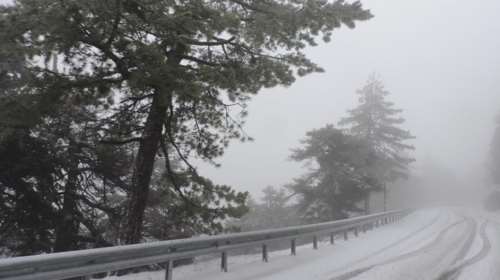 Δείτε φωτογραφίες από την Πάρνηθα που ντύθηκε στα λευκά!