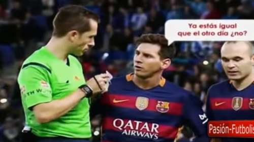 Η «κατσάδα» του Μέσι στον διαιτητή λόγω...Ρεάλ (video)