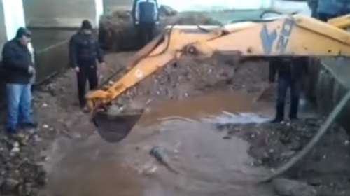 Τον Σταυρό τον έπιασε...η μπουλντόζα- Απίθανο video