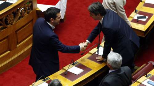 Τώρα οι δυό τους: Ο Kυριάκος και η αμηχανία του Τσίπρα
