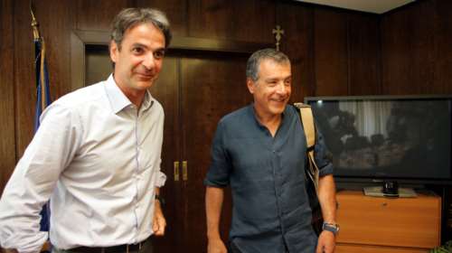 Συναντήσεις Μητσοτάκη με Γεννηματά και Θεοδωράκη