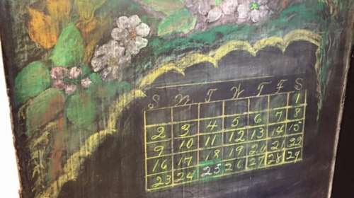 Φανταστικά σχέδια σε μαυροπίνακες σχολείου μετά από έναν αιώνα