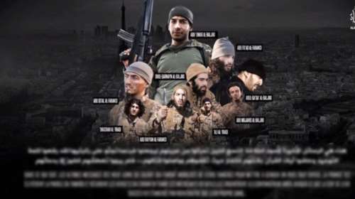 Bίντεο φρίκης της ISIS με τους 9 τζιχαντιστές του Παρισιού