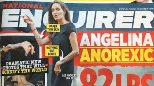 Νational Enquirer: Οι νέες φωτό της Τζολί που ζυγίζει 37 κιλά σοκάρουν