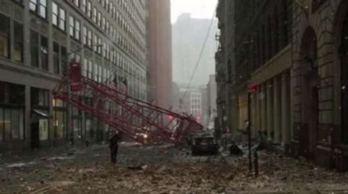 Τουλάχιστον ένας νεκρός από κατάρρευση γερανού στο νότιο Μανχάταν