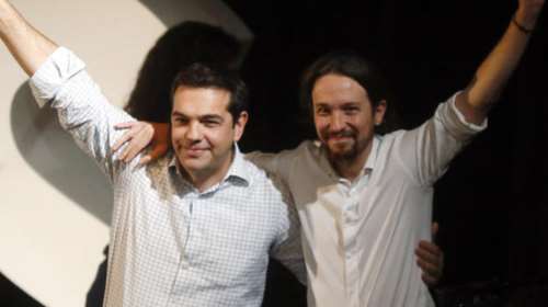 FAZ: «Θύματα» του ιού ΣΥΡΙΖΑ οι Podemos στην Ισπανία