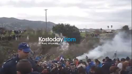 Δακρυγόνα και χημικά των MAT στους κατοίκους στην Κω