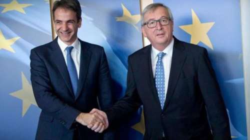 Μητσοτάκης σε Γιούνκερ:Μόνο τα hotspots σε Ελλάδα δεν λύνουν το προσφυγικό