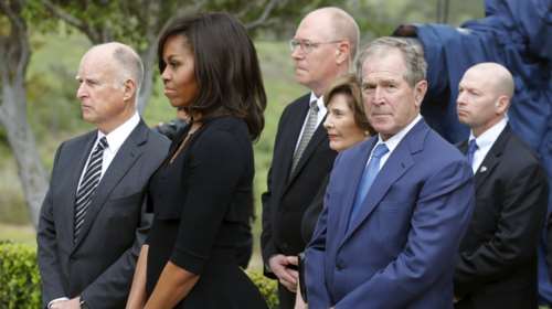 10 προεδρικές οικογένειες στην κηδεία της Νάνσι Ρίγκαν