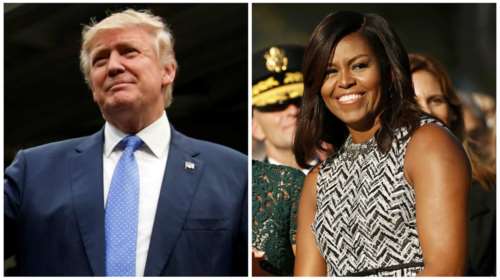 Ο Τραμπ τα «βάζει» με την Μισέλ Ομπάμα επειδή υποστηρίζει τη Χίλαρι