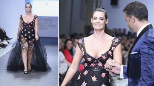 Οι καμπύλες της Μαρίας Κορινθίου έκλεψαν την παράσταση στην Εβδομάδα Μόδας