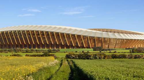 Ένα εκπληκτικό γήπεδο κατασκευασμένο από ξύλο