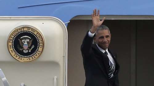 Δείτε live την αποχώρηση Ομπάμα από το "Ελ. Βενιζέλος"