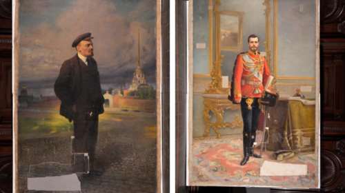 Το πορτρέτο του Λένιν έκρυβε εκείνο του Τσάρου Νικολάου