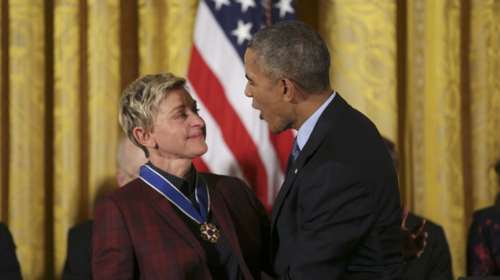 Τα δάκρυα της Ελεν ντε Τζενέρις, ο Χανκς & ο Ντε Νίρο:Η βράβευση από Ομπάμα