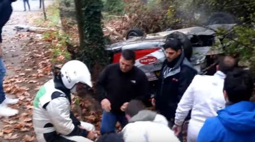 Σοβαρό ατύχημα στο ράλι της Λαμίας-Δείτε το βίντεο