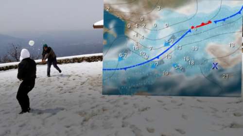 Τριήμερη «επέλαση» του χιονιά: Ο χάρτης της κακοκαιρίας