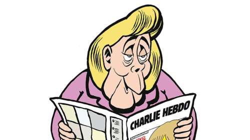 Όταν η Μέρκελ διαβάζει Ch. Hebdo στην τουαλέτα-Το περιοδικό πάει Γερμανία