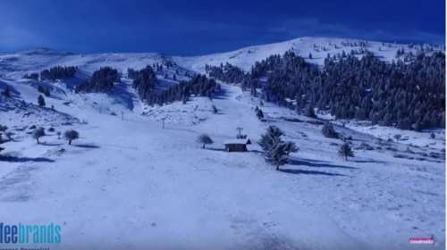 Βόλτα πάνω από τo Χιονοδρομικό Κέντρο Καλαβρύτων με drone [Βίντεο]