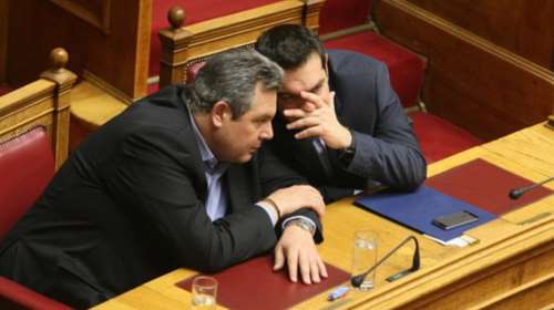 ΝΔ: Ο Τσίπρας στη Νίσυρο γιόρτασε την επέτειο γνωριμίας με Καμμένο